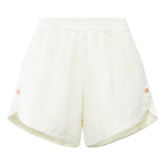 Shorts in spugna organica | Bianco