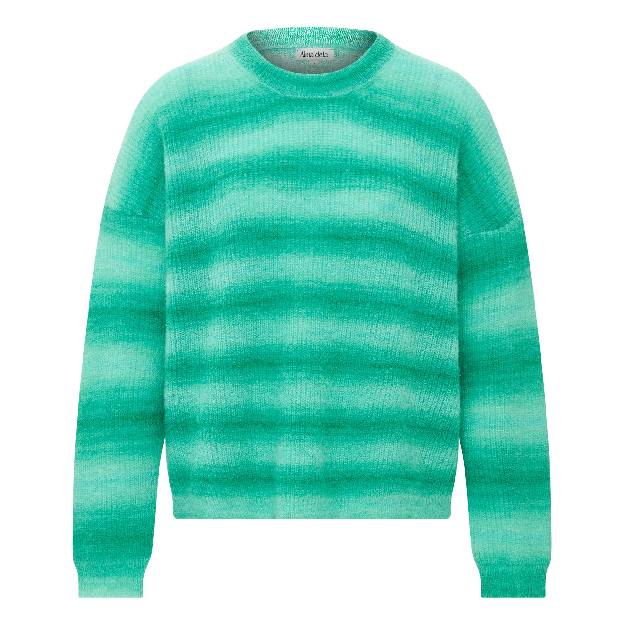 Alma Deia Emerald Green Loose Mohair Sweater