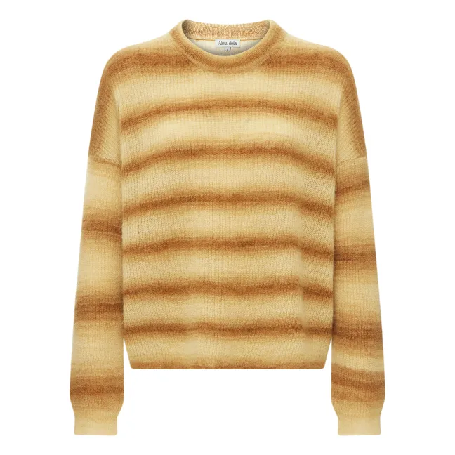 Loose Mohair Sweater | Beige