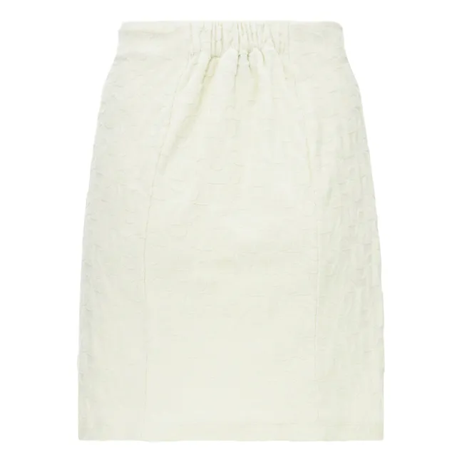 Falda de rizo ecológico | Blanco Roto