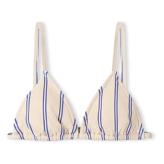 Haut de Maillot Marine Rayures | Ecru