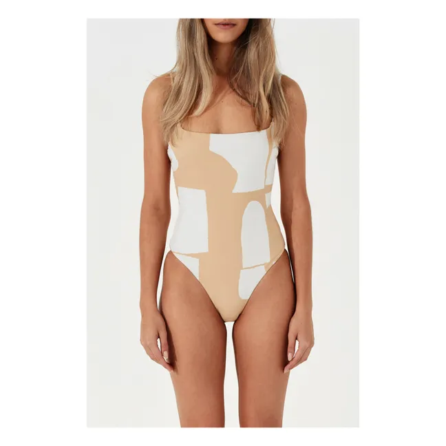 Maillot 1 Pièce Terrazzo | Beige