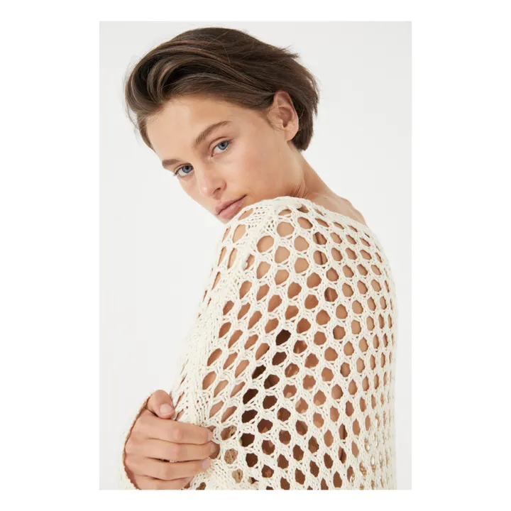 Zulu & Zephyr - Stone Crochet Dress - Ecru | Smallable