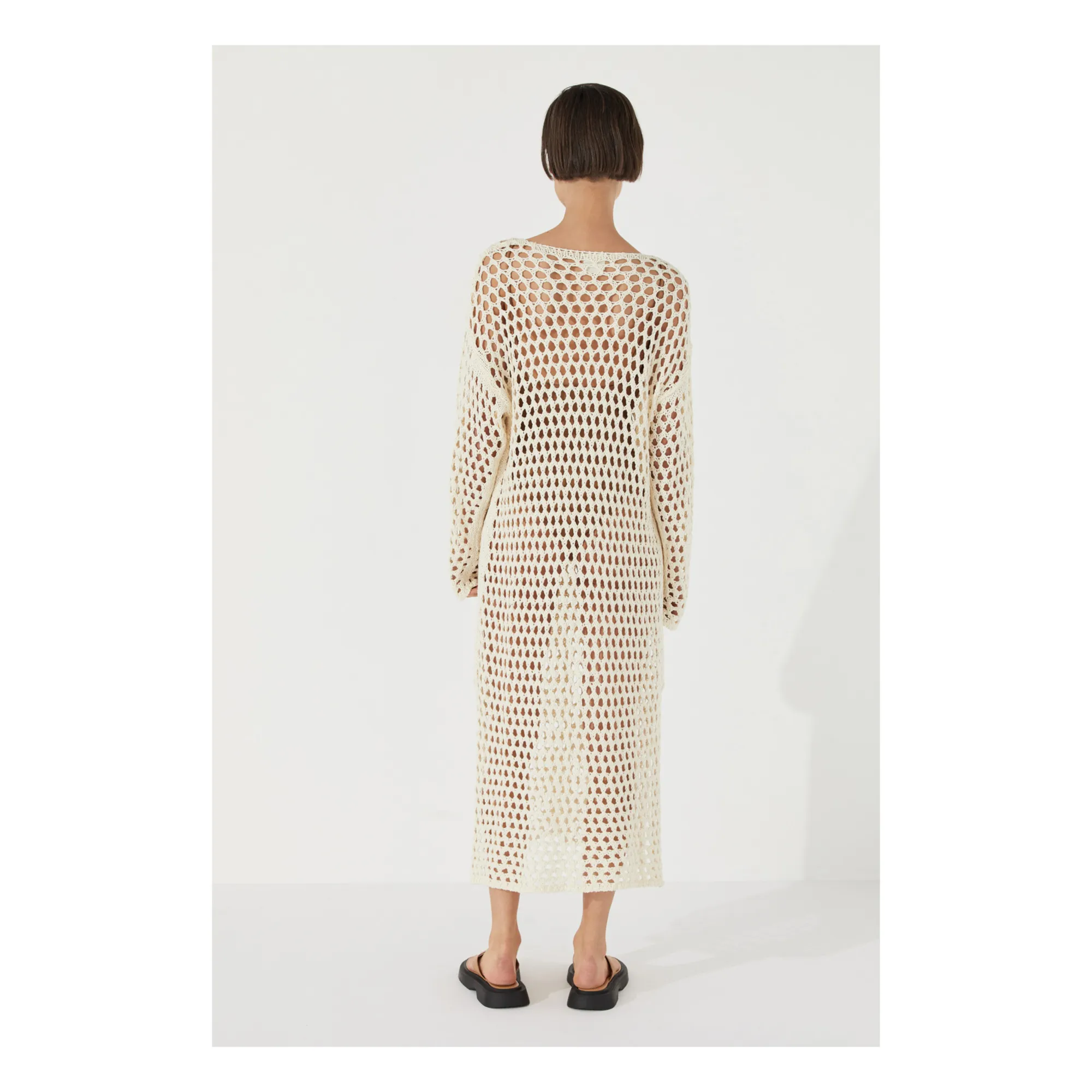 Zulu & Zephyr - Stone Crochet Dress - Ecru | Smallable