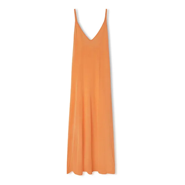 Vestido Rockmelon Ramio y algodón orgánico | Naranja