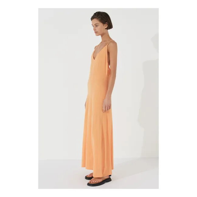 Vestido Rockmelon Ramio y algodón orgánico | Naranja