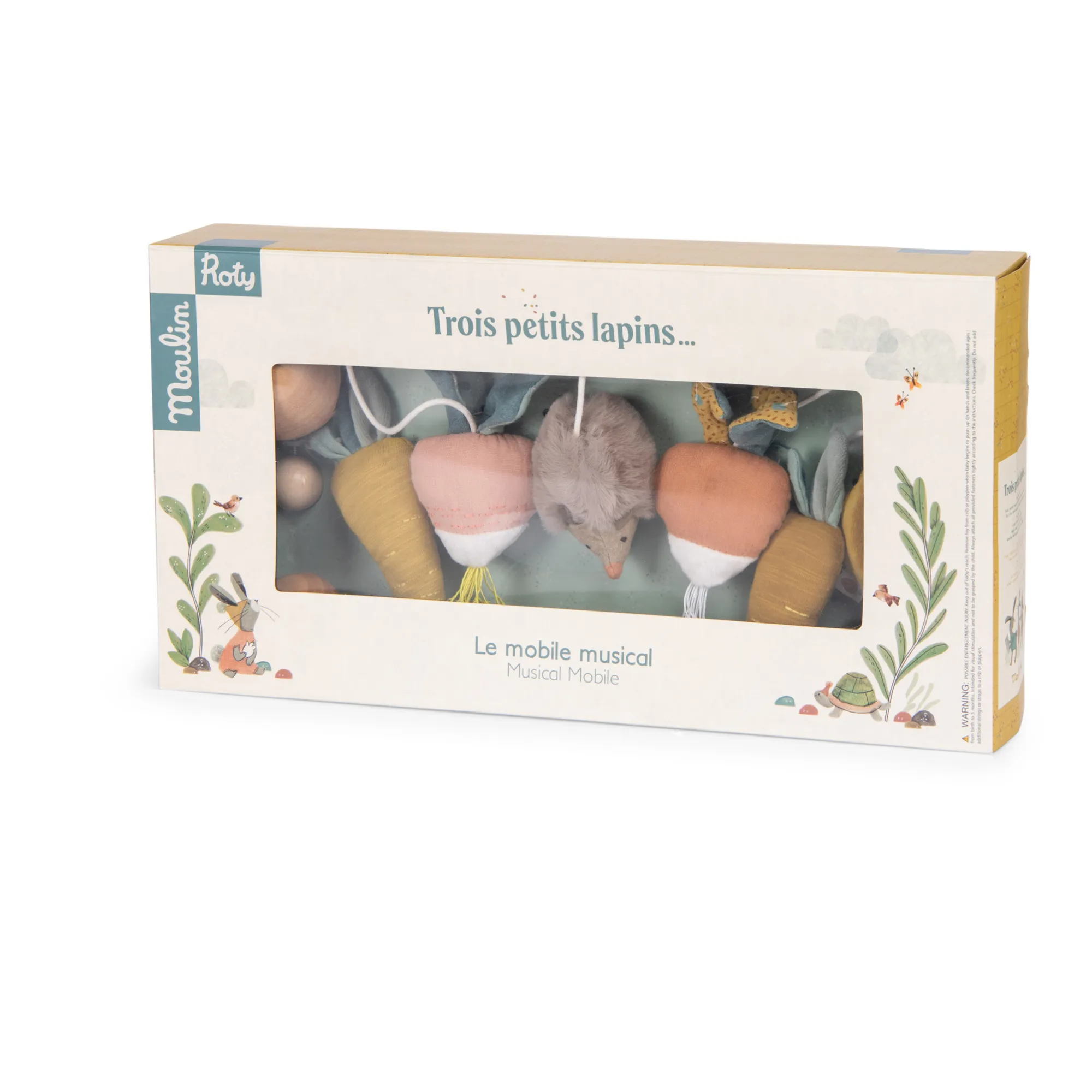 Mobile musical Trois petits lapins- Image produit n°1