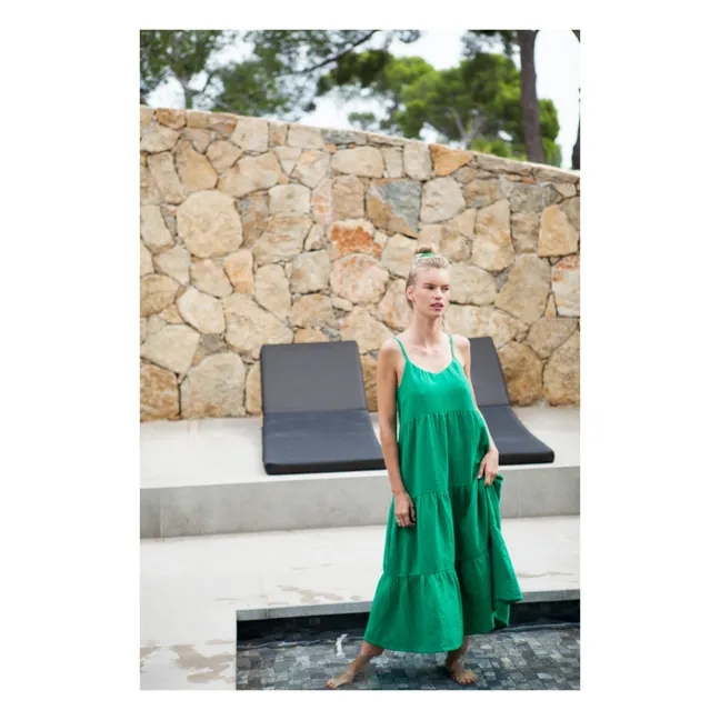 Exclusivité Marlot x Smallable - Robe Gaze de Coton Esmée - Collection Femme  | Vert