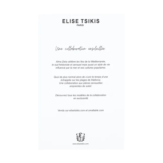 Exclusivité Elise Tsikis x Alma Deia - Chaine de Corps Blava | Orange