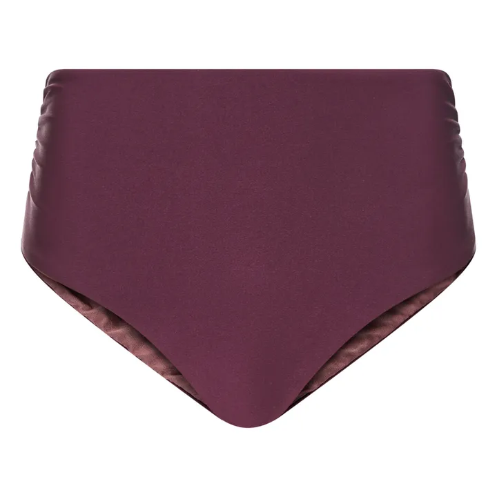 Bas de maillot de bain réversible | Aubergine- Image produit n°3