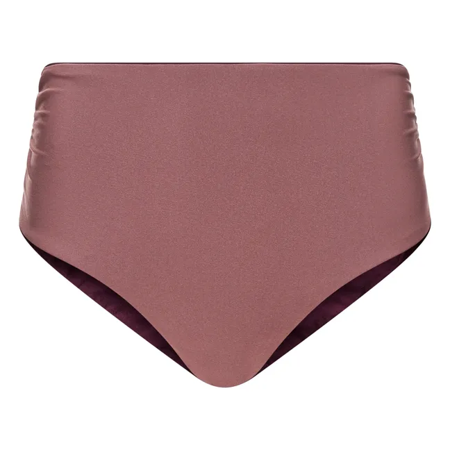 Bas de maillot de bain réversible | Aubergine