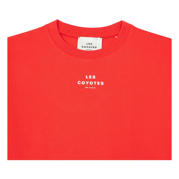 Organic Cotton Logo T-shirt | Coral- Product image n°5