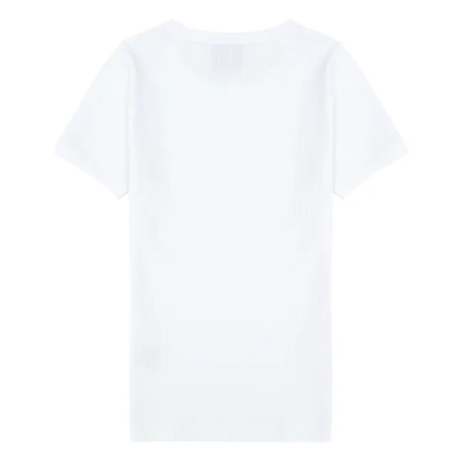 Enganliegendes T-Shirt  | Weiß