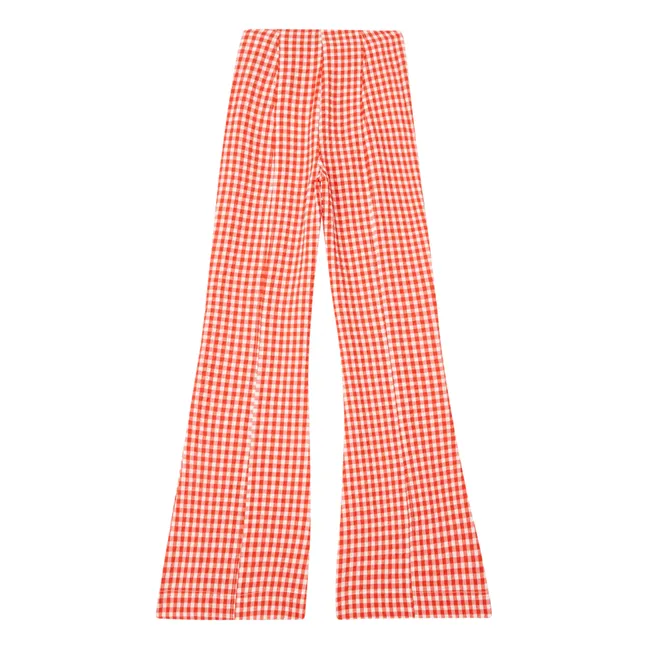 Schlaghose Gingham  | Rot