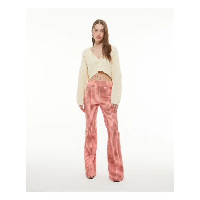Pull Maille Col V | Crème