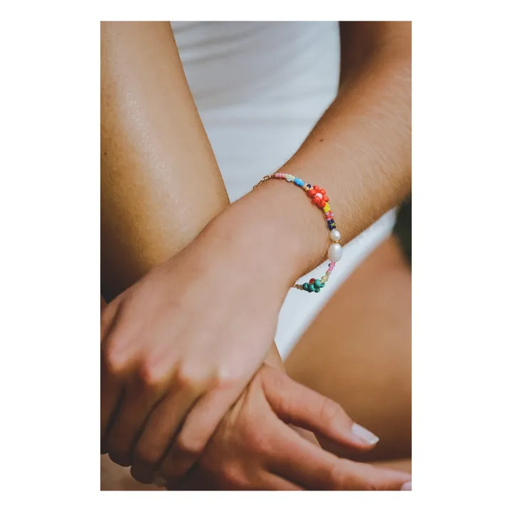 Bracelet Mexi Flower | Rouge- Image produit n°1