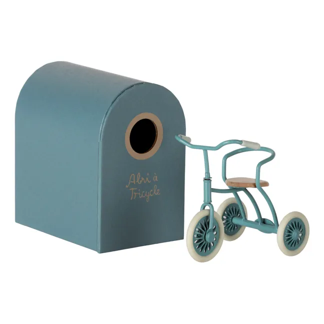 Refugio para triciclo Ratón | Azul Petróleo