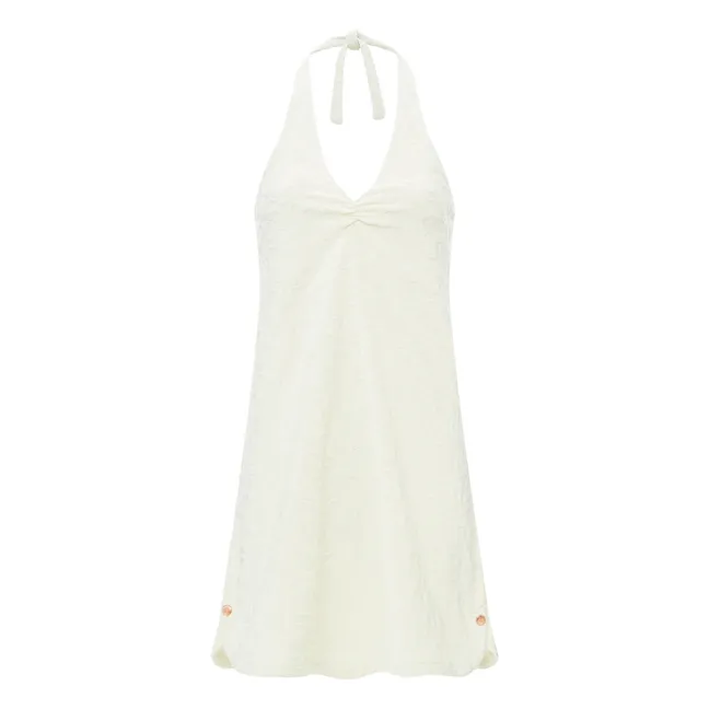 Robe Dos Nu en Eponge Organique | Blanc cassé