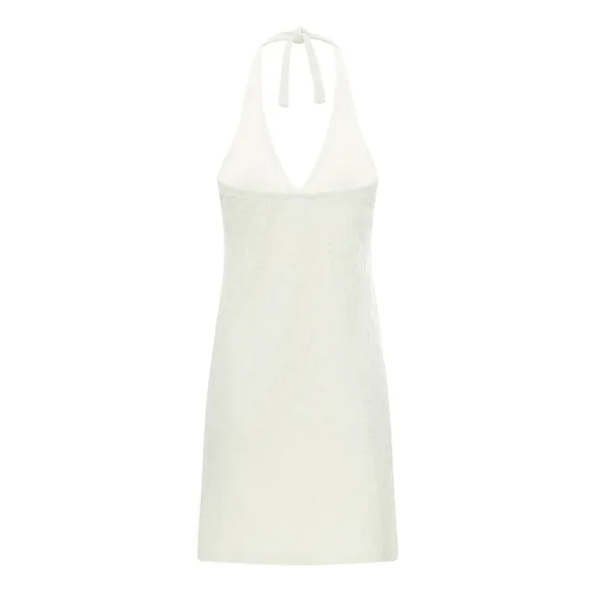 Robe Dos Nu en Eponge Organique | Blanc cassé