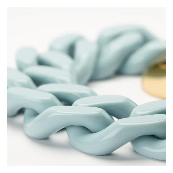 Flat Chain Bracelet | Light Blue- Product image n°3