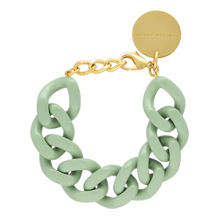 Bracelet Flat Chain | Vert Menthe- Image produit n°0