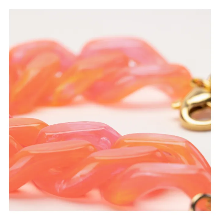 Armband Flat Chain Campari | Orange- Produktbild Nr. 3