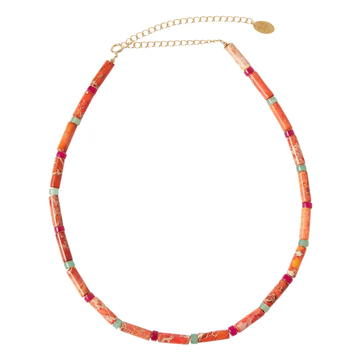 Tsikis x Alma Deia Exclusive - Halskette Inca | Orange- Produktbild Nr. 0