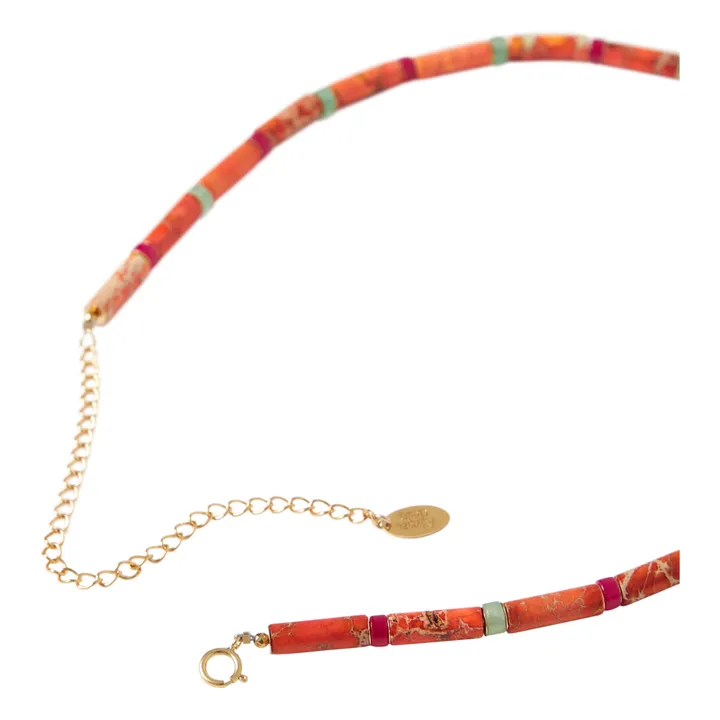 Tsikis x Alma Deia Exclusive - Halskette Inca | Orange- Produktbild Nr. 2