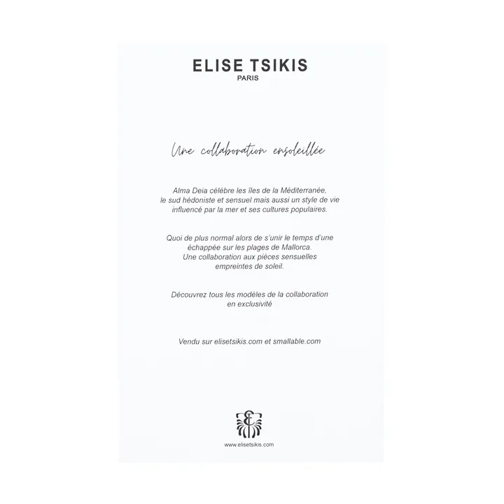 Exclusivo Elise Tsikis x Alma Deia - Pendiente Santaniy | Verde- Imagen del producto n°6