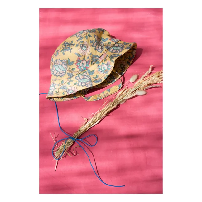 Sombrero floreado Afid | Amarillo Mostaza