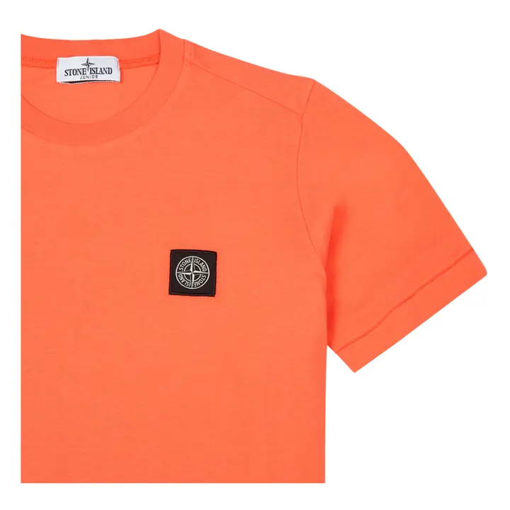 Stone Island Logo T-shirt Coral Smallable
