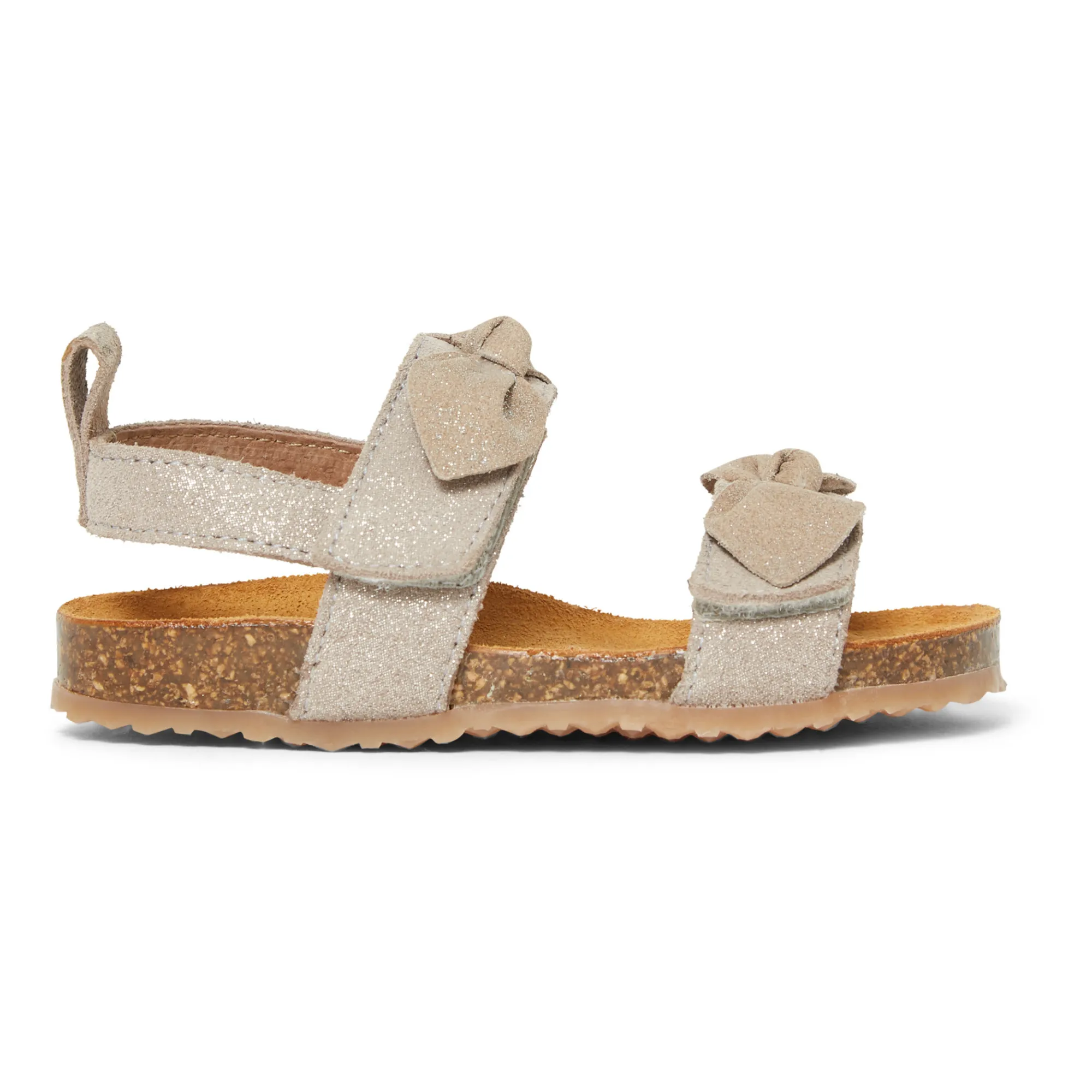 Pèpè Silver Two Con Me - Suede Double Buckle Sandals