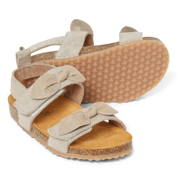 Sandales Double Nœuds Suede - Two Con Me | Argenté
