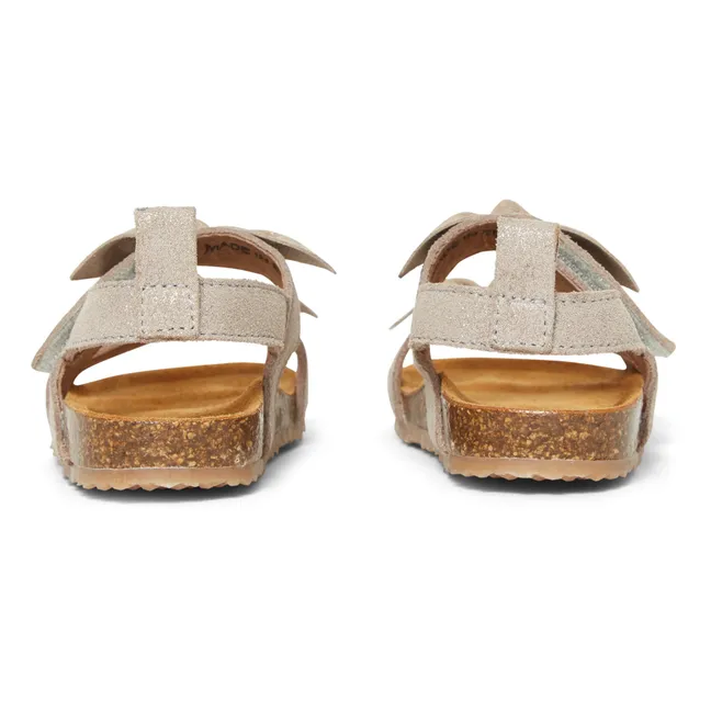 Sandales Double Nœuds Suede - Two Con Me | Argenté