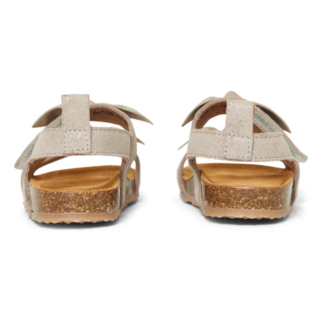 Two Con Me - Suede Double Buckle Sandals | Silver