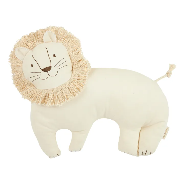 Coussin Lion | Blanc- Image produit n°0