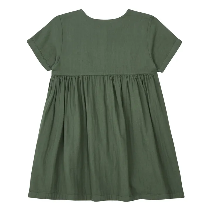 Kleid Bio-Baumwolle Guarana | Dunkelgrün- Produktbild Nr. 2
