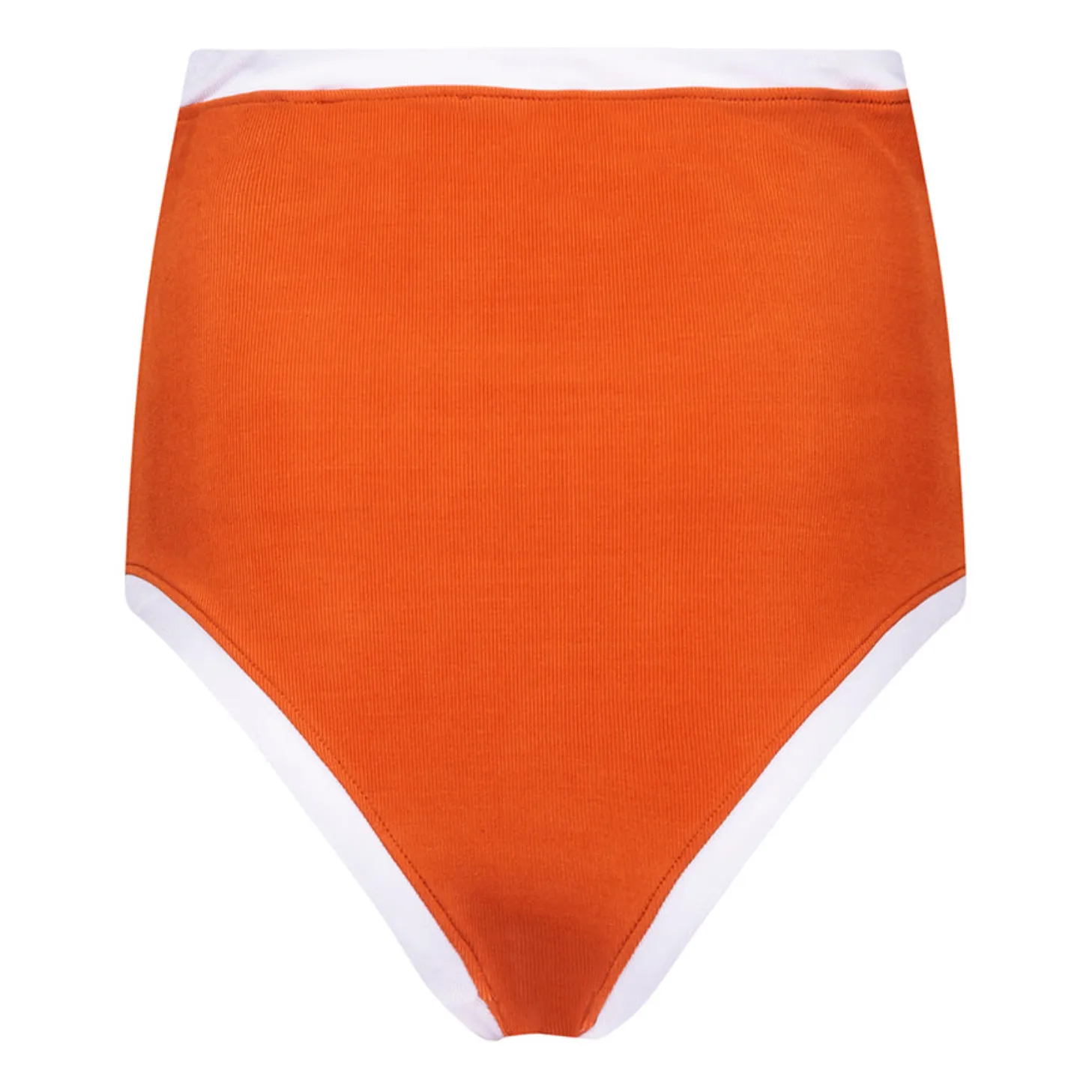 Juillet Juillet Women's Terracotta Plain Recycled Material Ribbed Swimsuit - Collection
