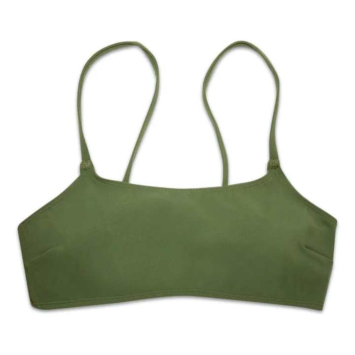 Haut de Maillot de Bain Bralette | Vert kaki- Image produit n°0