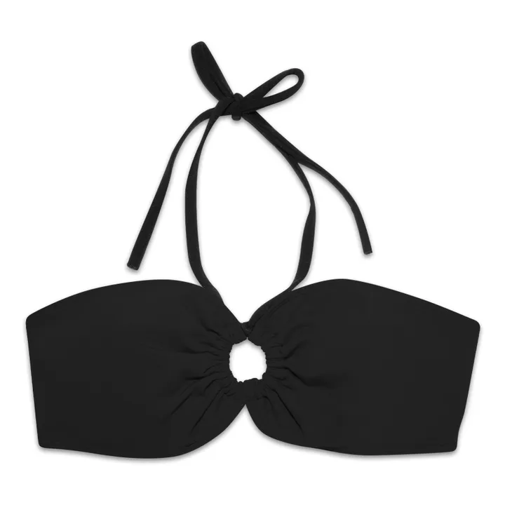 Haut de Maillot de Bain Bandeau | Noir- Image produit n°0