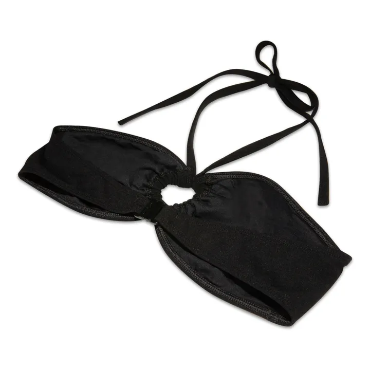 Haut de Maillot de Bain Bandeau | Noir- Image produit n°2