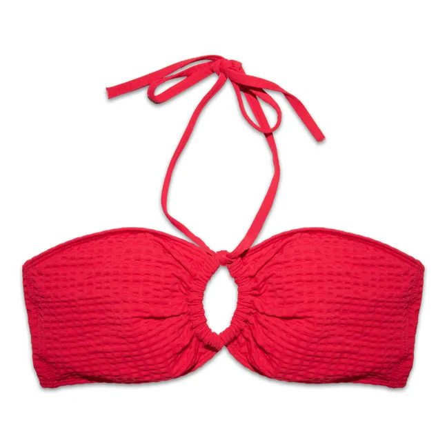 Top Bikini a fascia | Rosso