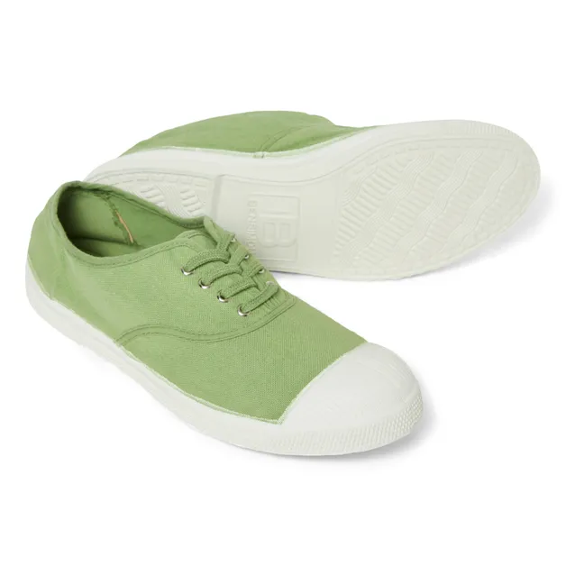 Vegan Lace-up Sneakers | Green