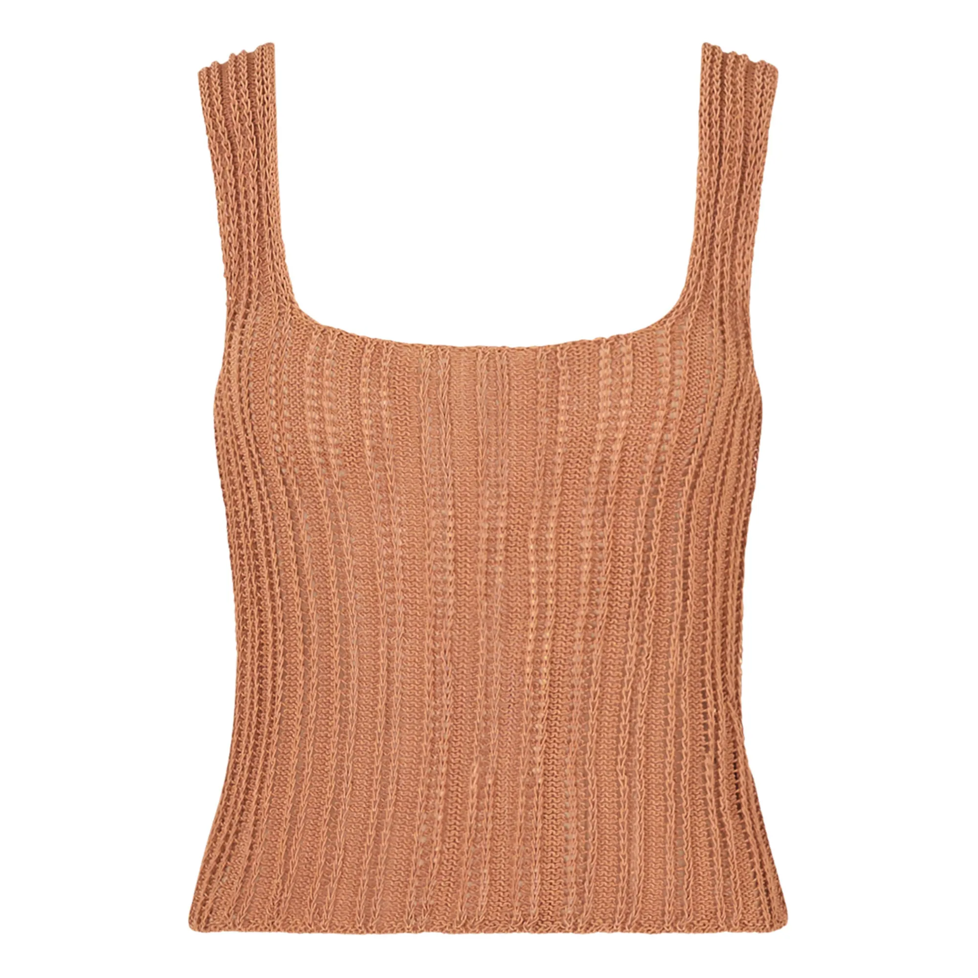 Magali Pascal Rust Rina Organic Cotton Tank Top