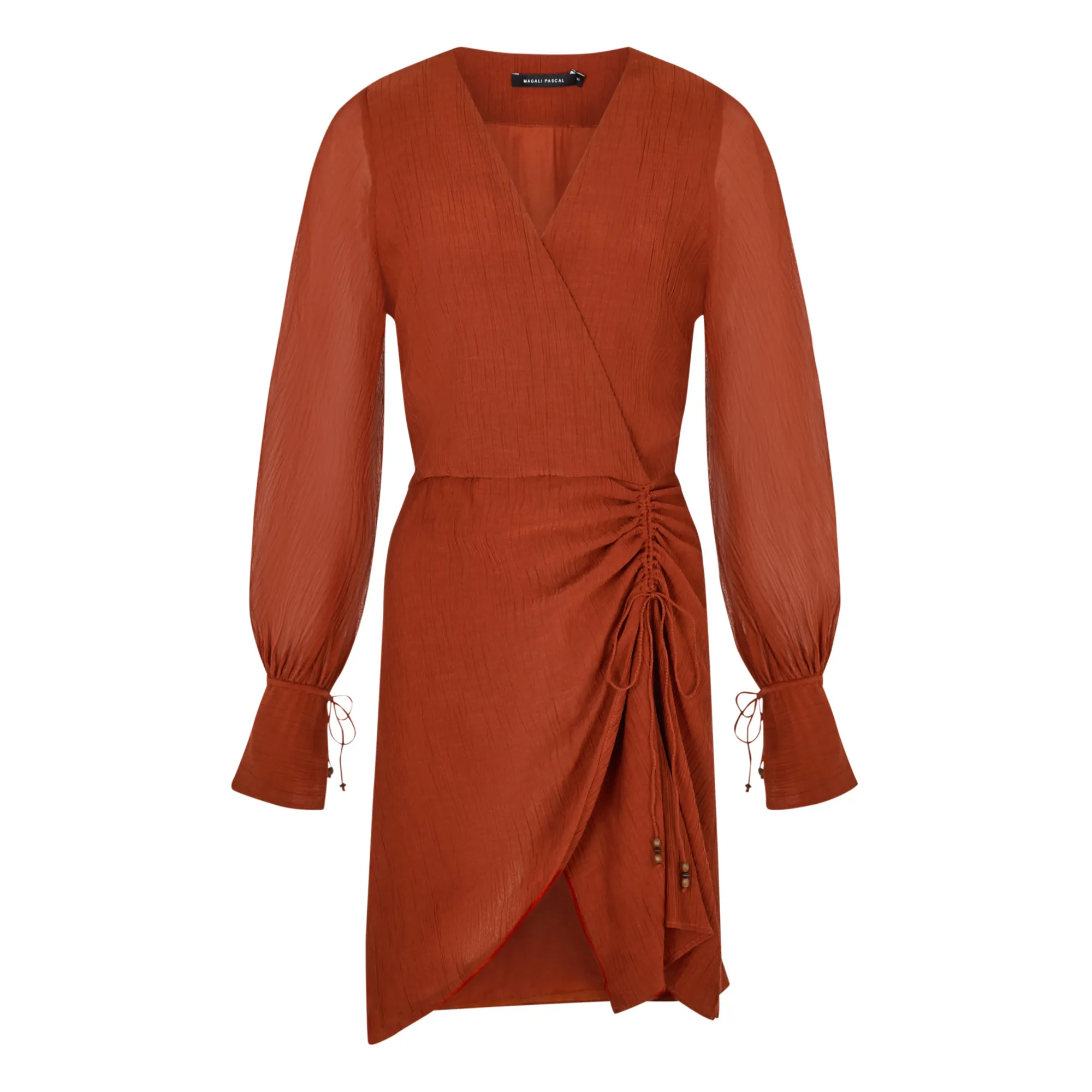 Magali Pascal Terracotta Myrtle Cupro Dress