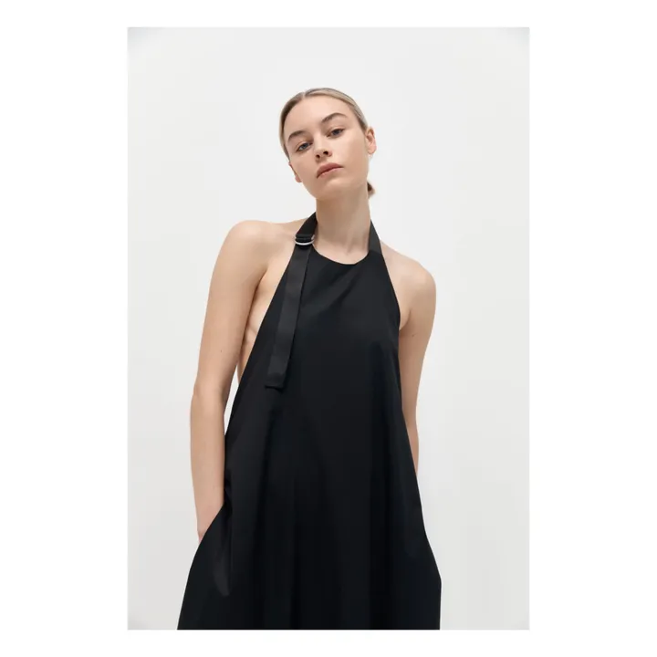 Halter Dress | Black- Product image n°1