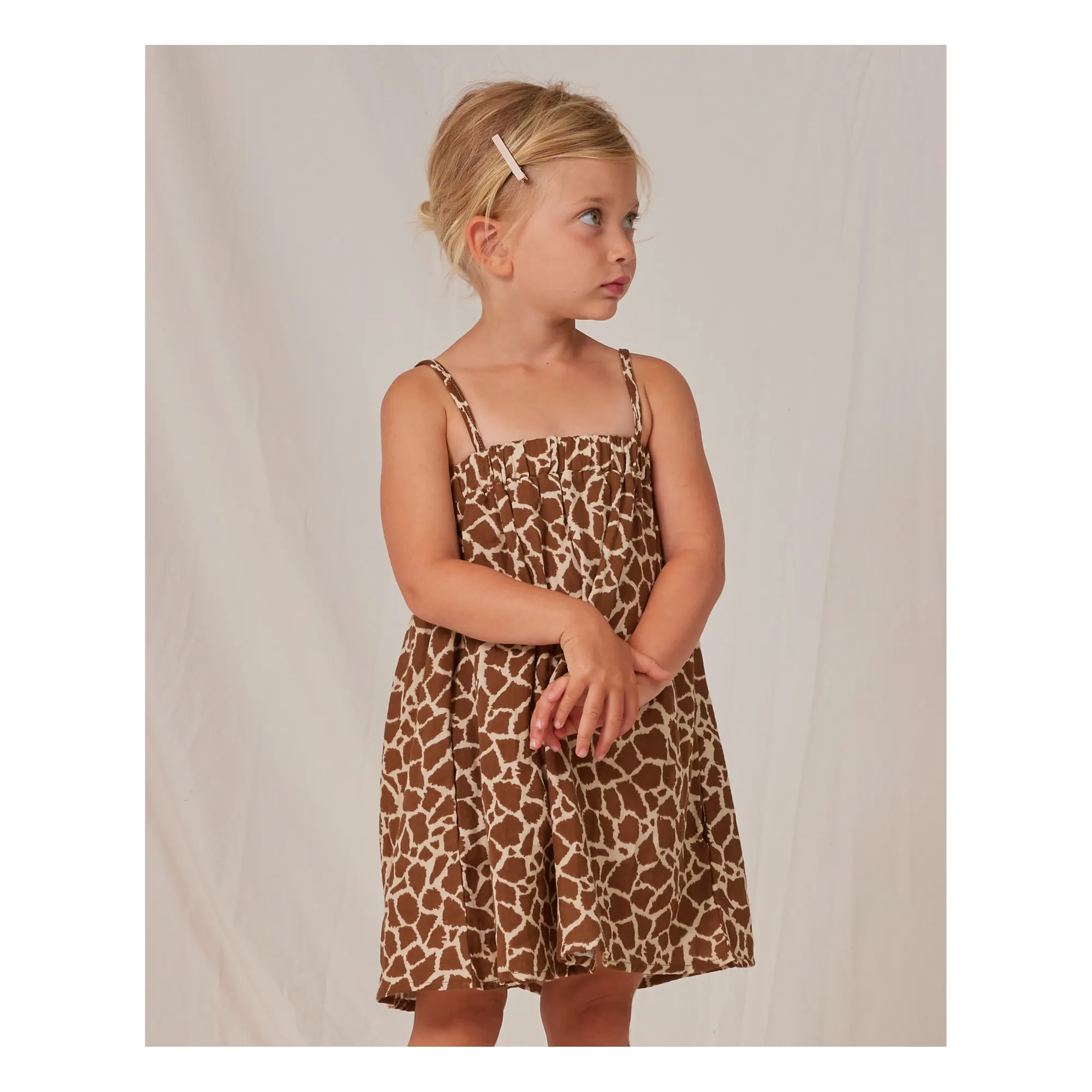Rylee + Cru - Sahara Giraffe Print Dress - Brown | Smallable