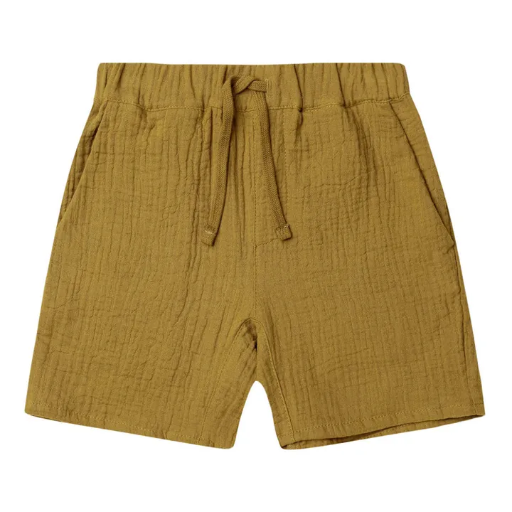 Plain Bermuda Shorts | Ochre- Product image n°0