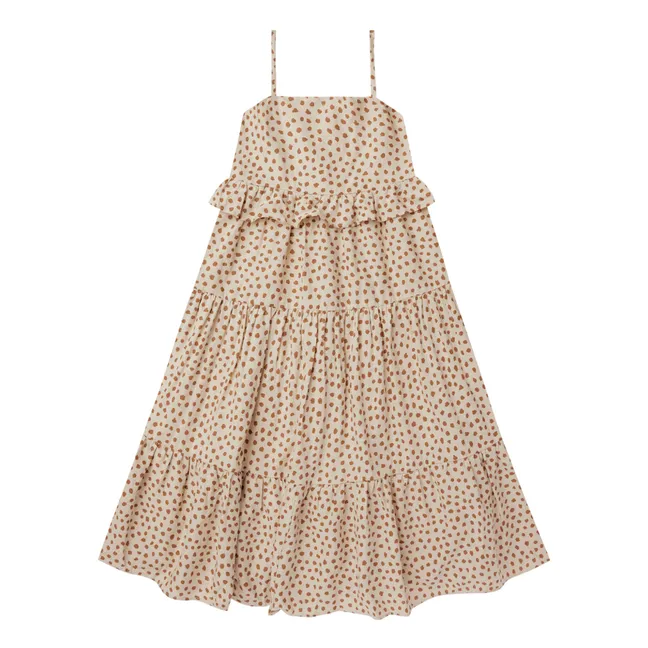 Robe Aubrey à Pois | Beige