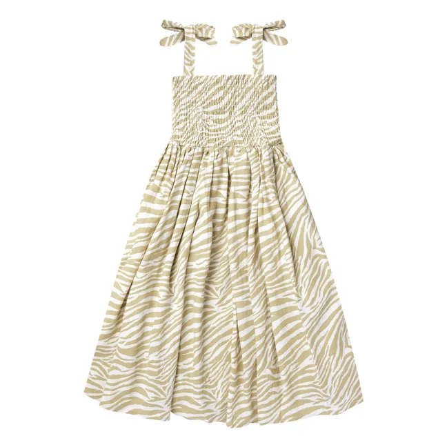 Robe Ivy Imprimé Zèbre | Ecru